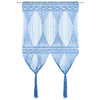 Blauer Makramee-Vorhang Isadore 140x240cm (Baumwolle)