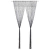 Anthrazit Makramee Vorhang Andre 140x240cm (Baumwolle)