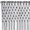 Anthrazit Makramee Vorhang Andre 140x240cm (Baumwolle)