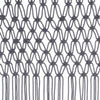 Anthrazit Makramee Vorhang Andre 140x240cm (Baumwolle)