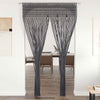 Anthrazit Makramee Vorhang Andre 140x240cm (Baumwolle)