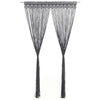 Anthrazit Makramee Vorhang Adinus 140x240cm (Baumwolle)