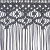 Anthrazit Makramee Vorhang Adinus 140x240cm (Baumwolle)