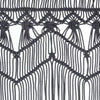 Anthrazitfarbener Makramee-Vorhang Ilario 140x240cm (Baumwolle)