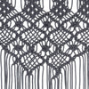 Antrasiitti macrame verho Matar 140x240cm (puuvilla)