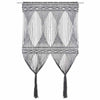 Anthrazit Makramee Vorhang Isadore 140x240cm (Baumwolle)