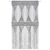 Anthrazit Makramee Vorhang Isadore 140x240cm (Baumwolle)