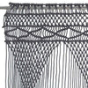 Anthrazit Makramee Vorhang Isadore 140x240cm (Baumwolle)