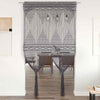 Anthrazit Makramee Vorhang Isadore 140x240cm (Baumwolle)
