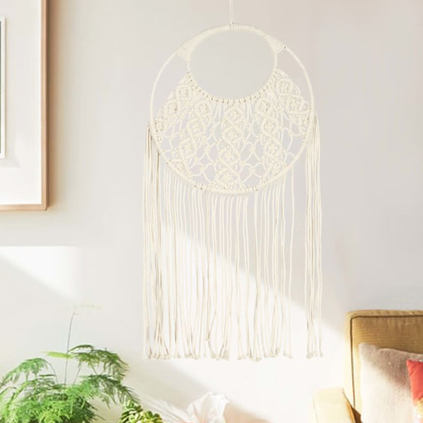 Macrame seinäkoriste Genona 40x80cm (puuvilla)