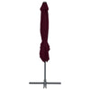 Weinroter Ampelschirm mit Stahlmast Micuta 250x250cm