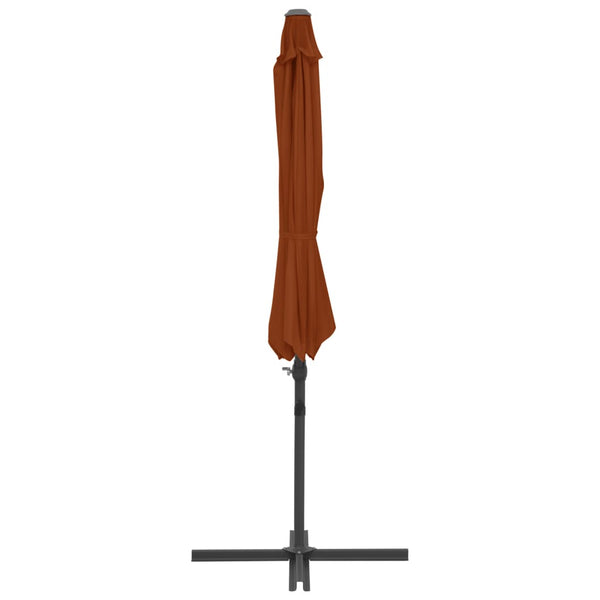 Terrakotta Hängeschirm Micuta 300cm (mit Stahlmast)