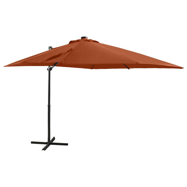 Terrakotta Ampelschirm mit LED 250 cm