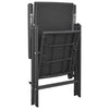 Gartensessel Coteti Schwarz (4er-Set Polyrattan)