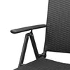 Gartensessel Coteti Schwarz (4er-Set Polyrattan)