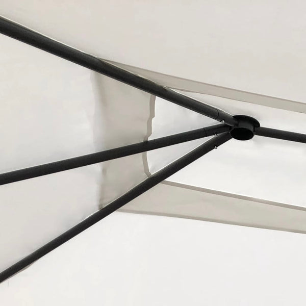 Cremefarbener Pavillon mit Seitenwänden Oligia 3x4x2,6 m (160 g/m²)