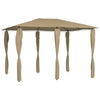 Graubrauner Pavillon mit Seitenwänden Oligia 3x4x2,6 m (160 g/m²)