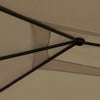 Graubrauner Pavillon mit Seitenwänden Oligia 3x4x2,6 m (160 g/m²)