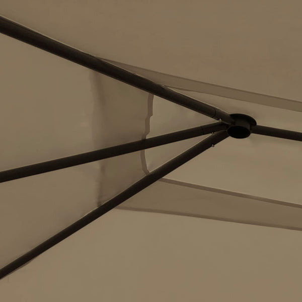 Graubrauner Pavillon Oligia 3x4x2,6 m (160 g/m²)