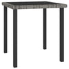 Grauer Garten-Esstisch Augustina 70x70x73cm (Polyrattan)