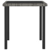 Grauer Garten-Esstisch Augustina 70x70x73cm (Polyrattan)