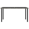 Gartenesszimmertisch Augustina grau 140x70x73cm (Polyrattan)