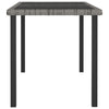 Gartenesszimmertisch Augustina grau 140x70x73cm (Polyrattan)