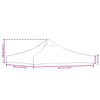 Orangefarbenes Festzelt-Dach Parthenia 3x3 m (270 g/m²)