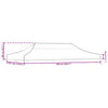 Beiges Partyzelt-Dach Parthenia 6x3 m (270 g/m²)