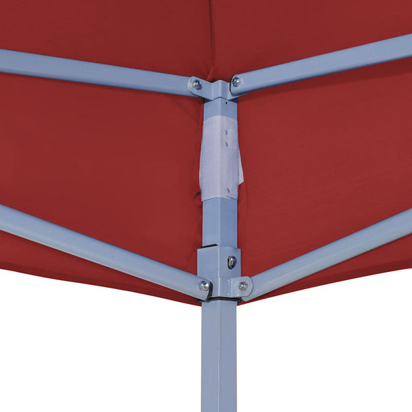 Weinfarbenes Partyzelt-Dach Parthenia 6x3 m (270 g/m²)