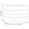 Mokka Hochbeet Morozan 43x43x35cm (pp)