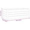 Weißes Hochbeet Morozan 100x43x35cm (PP)