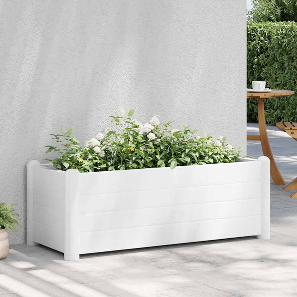 Weißes Hochbeet Morozan 100x43x35cm (PP)