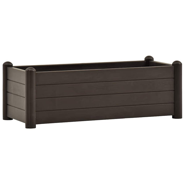 Erhöhtes Blumenbeet Mokkabraun Morozan 100x43x35cm (PP)