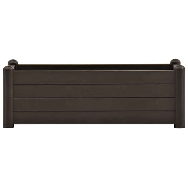 Erhöhtes Blumenbeet Mokkabraun Morozan 100x43x35cm (PP)