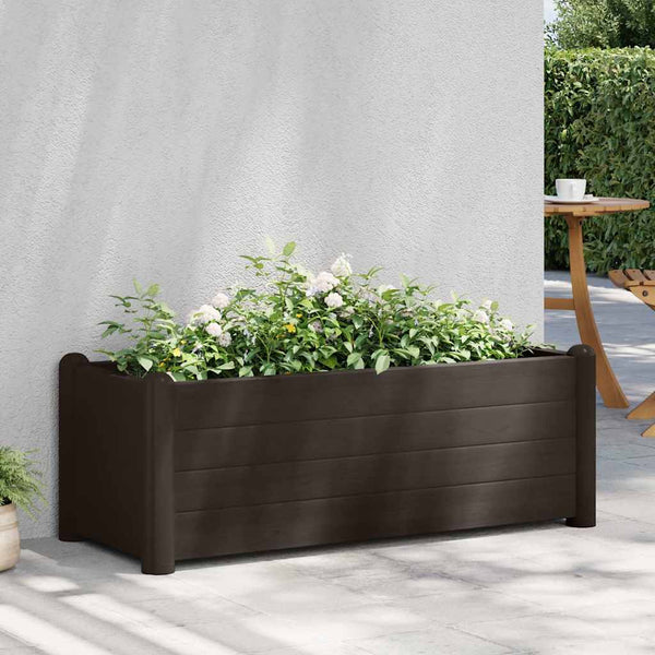 Erhöhtes Blumenbeet Mokkabraun Morozan 100x43x35cm (PP)
