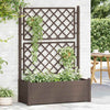 Mokka Blumenkasten mit Spalier Cionka 100x43x142cm (pp)