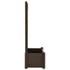 Mokka Blumenkasten mit Spalier Cionka 100x43x142cm (pp)