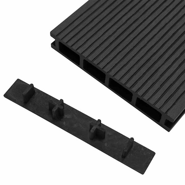 Schwarze Terrassen-Endstücke für Pachire (10 Stk. Kunststoff)