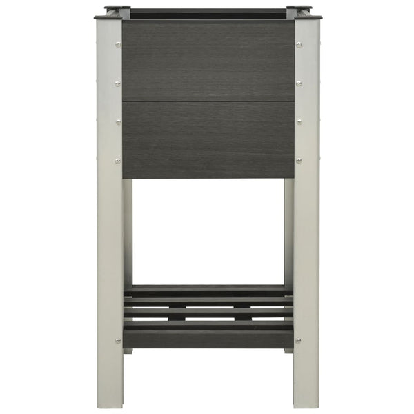 Graues Hochbeet Ceaciru 50x50x90cm (WPC)