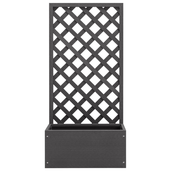Blumenkasten mit Rankgitter Gaiesti 65x30x135cm (WPC)