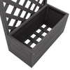 Blumenkasten mit Rankgitter Gaiesti 65x30x135cm (WPC)