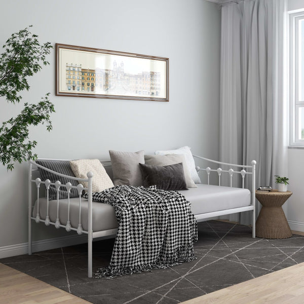 Sigheteana Sofabettgestell, weiß, 90x200cm (Metall)