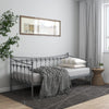Graues Schlafsofa Sigheteana 90x200cm (Metall)