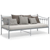 Graues Schlafsofa Sigheteana 90x200cm (Metall)