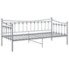 Graues Schlafsofa Sigheteana 90x200cm (Metall)