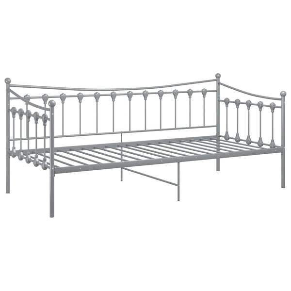Graues Schlafsofa Sigheteana 90x200cm (Metall)