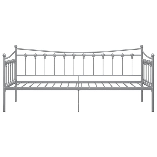 Graues Schlafsofa Sigheteana 90x200cm (Metall)