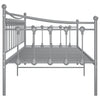 Graues Schlafsofa Sigheteana 90x200cm (Metall)