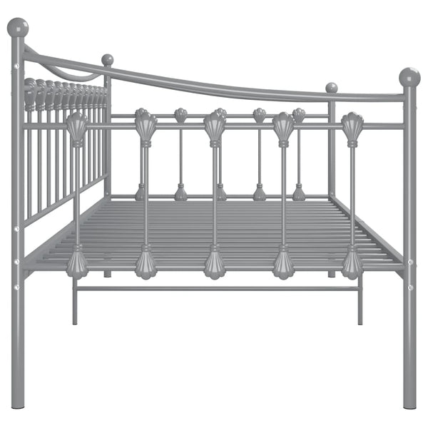 Graues Schlafsofa Sigheteana 90x200cm (Metall)